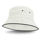Bondi Bucket Hat - Black Sandwich Trim