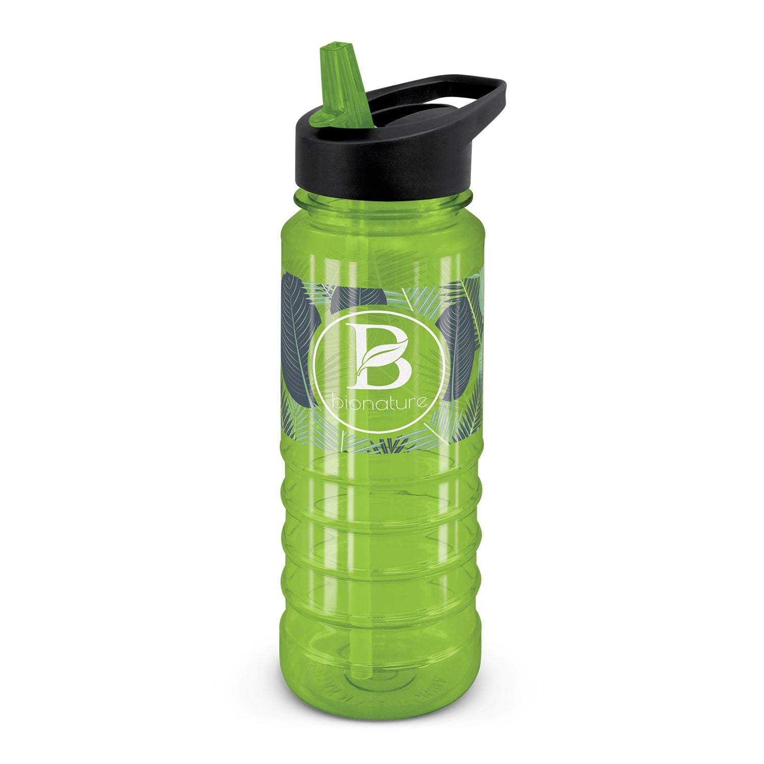 Triton Bottle Black Lid - Rotary Screen Print