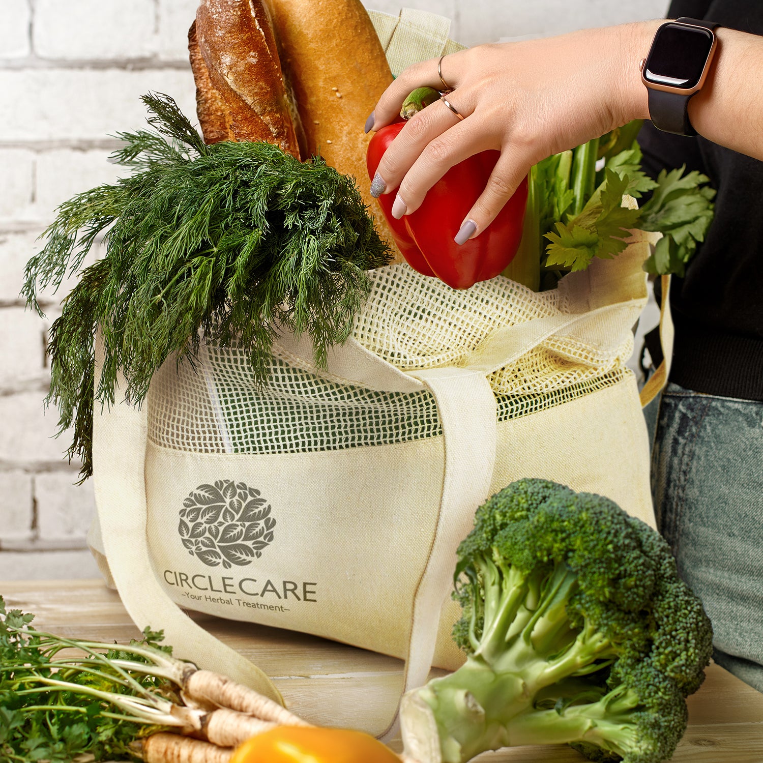 Laurel Cotton Tote Bag