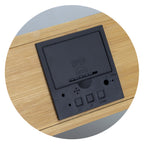 Bamboo Wireless Charging Clock