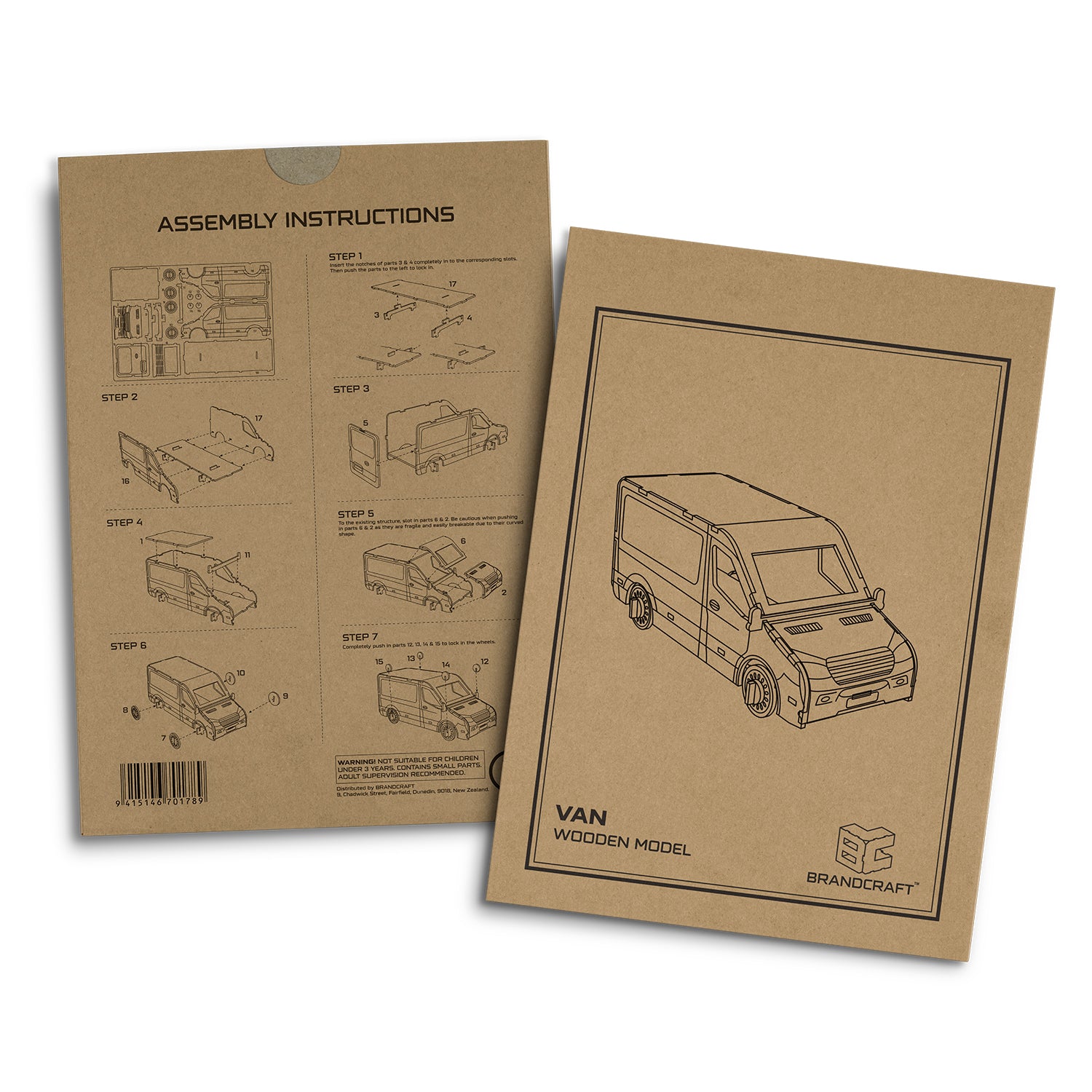 BRANDCRAFT Van Wooden Model