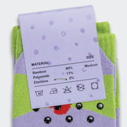 Pixel Knitted Bamboo Grip Socks