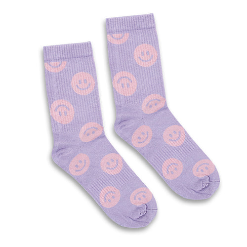 Pixel Knitted Bamboo Crew Socks - Set of 2