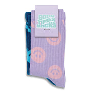 Pixel Knitted Bamboo Crew Socks - Set of 2