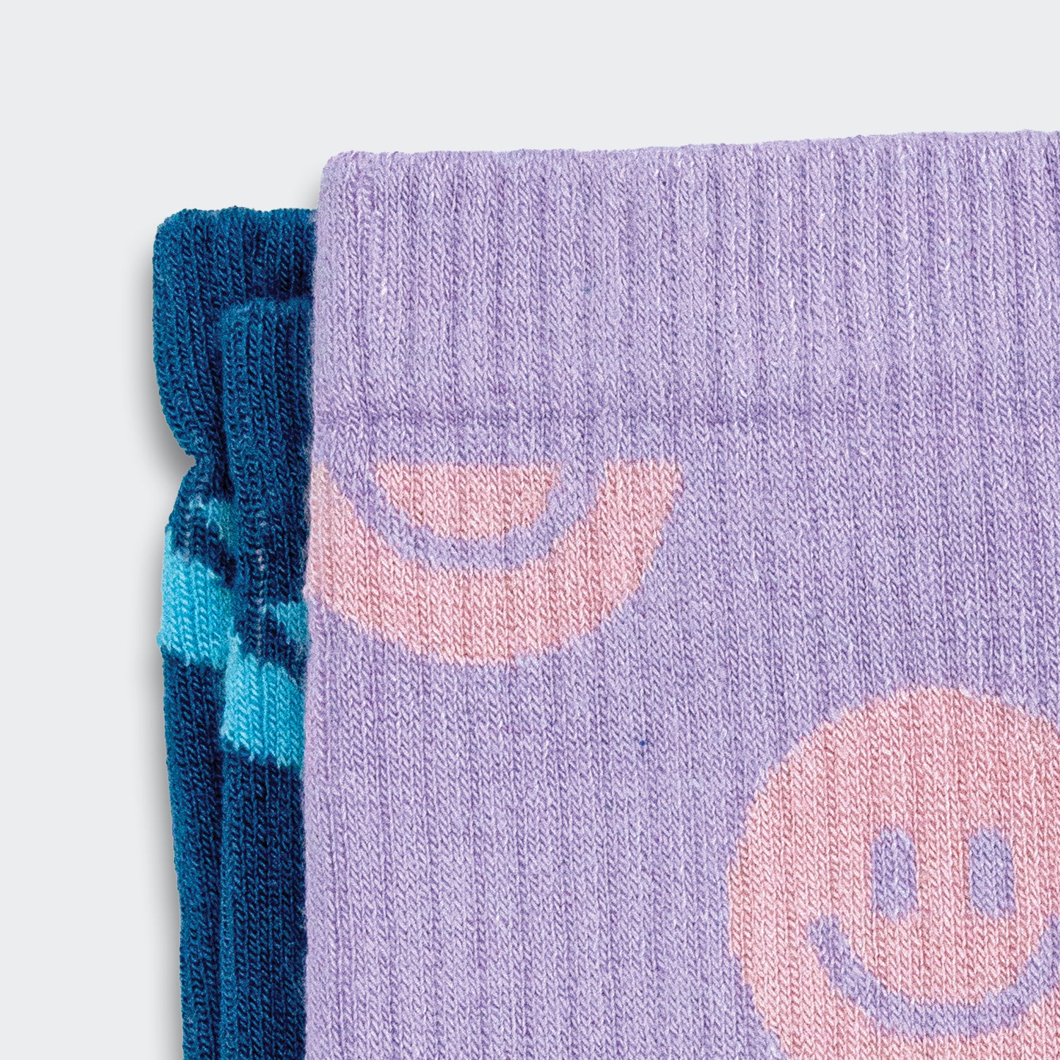 Pixel Knitted Bamboo Crew Socks - Set of 2