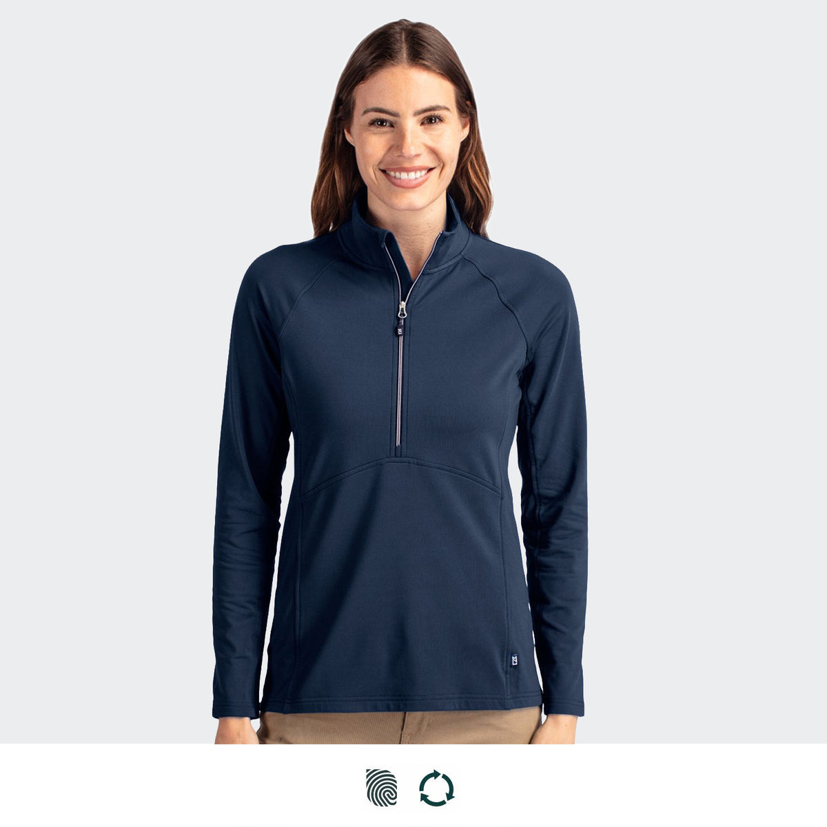 Cutter & Buck Adapt Womens Half Zip