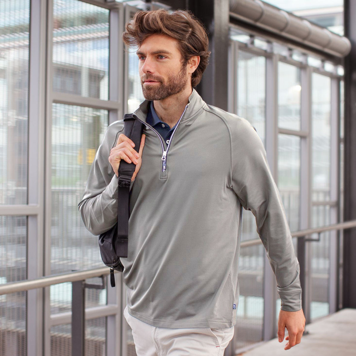 Cutter & Buck Adapt Mens Half Zip