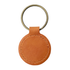 London Recycled Leather Keyrin