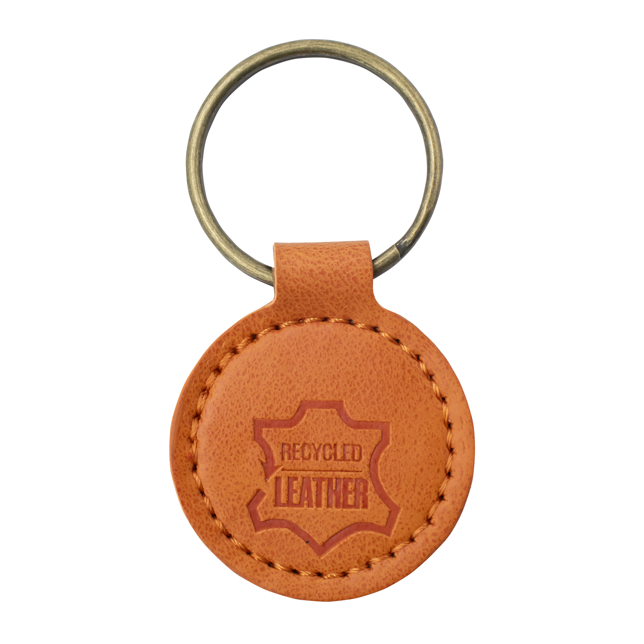 London Recycled Leather Keyrin