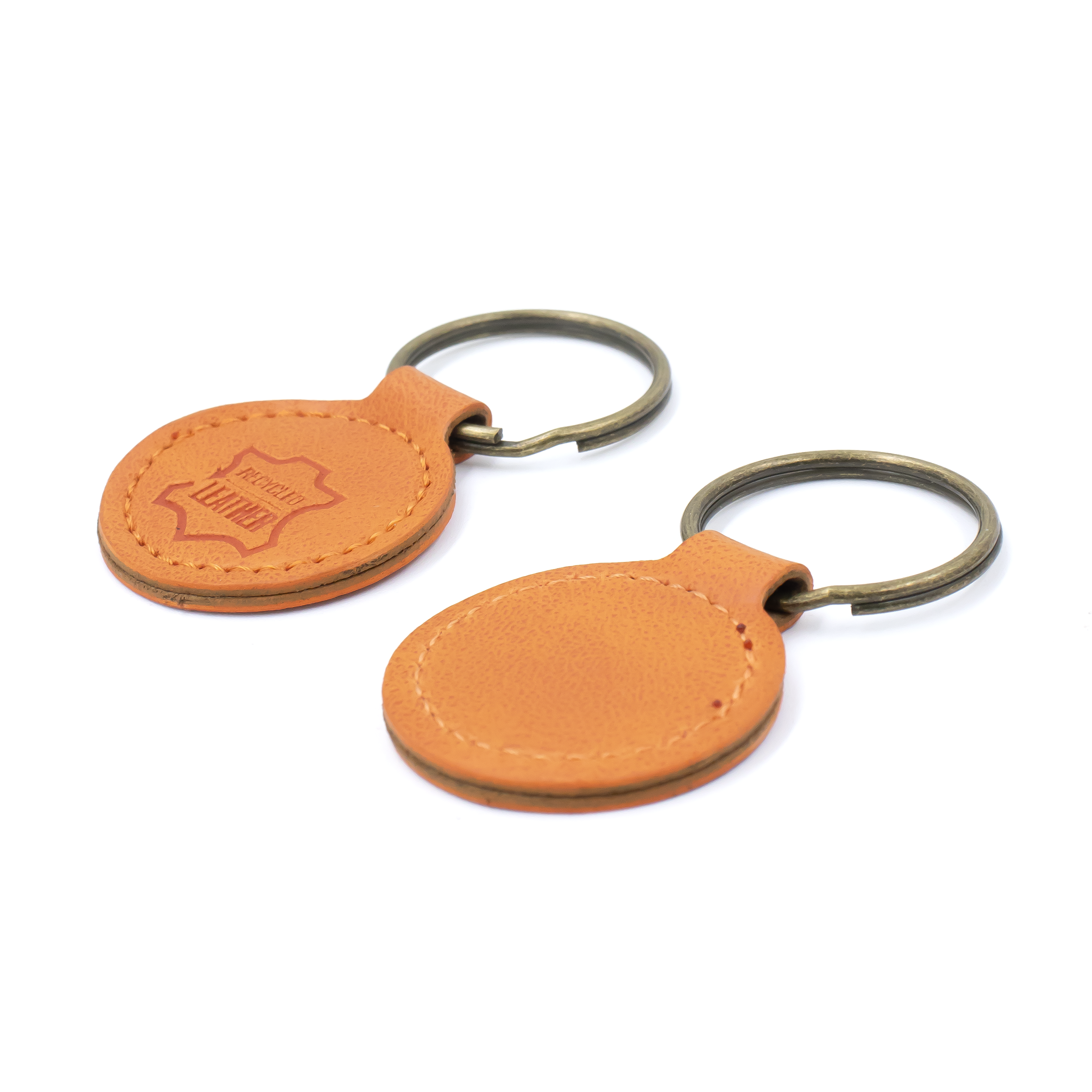 London Recycled Leather Keyrin