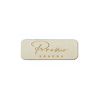 Magnetic wooden badge