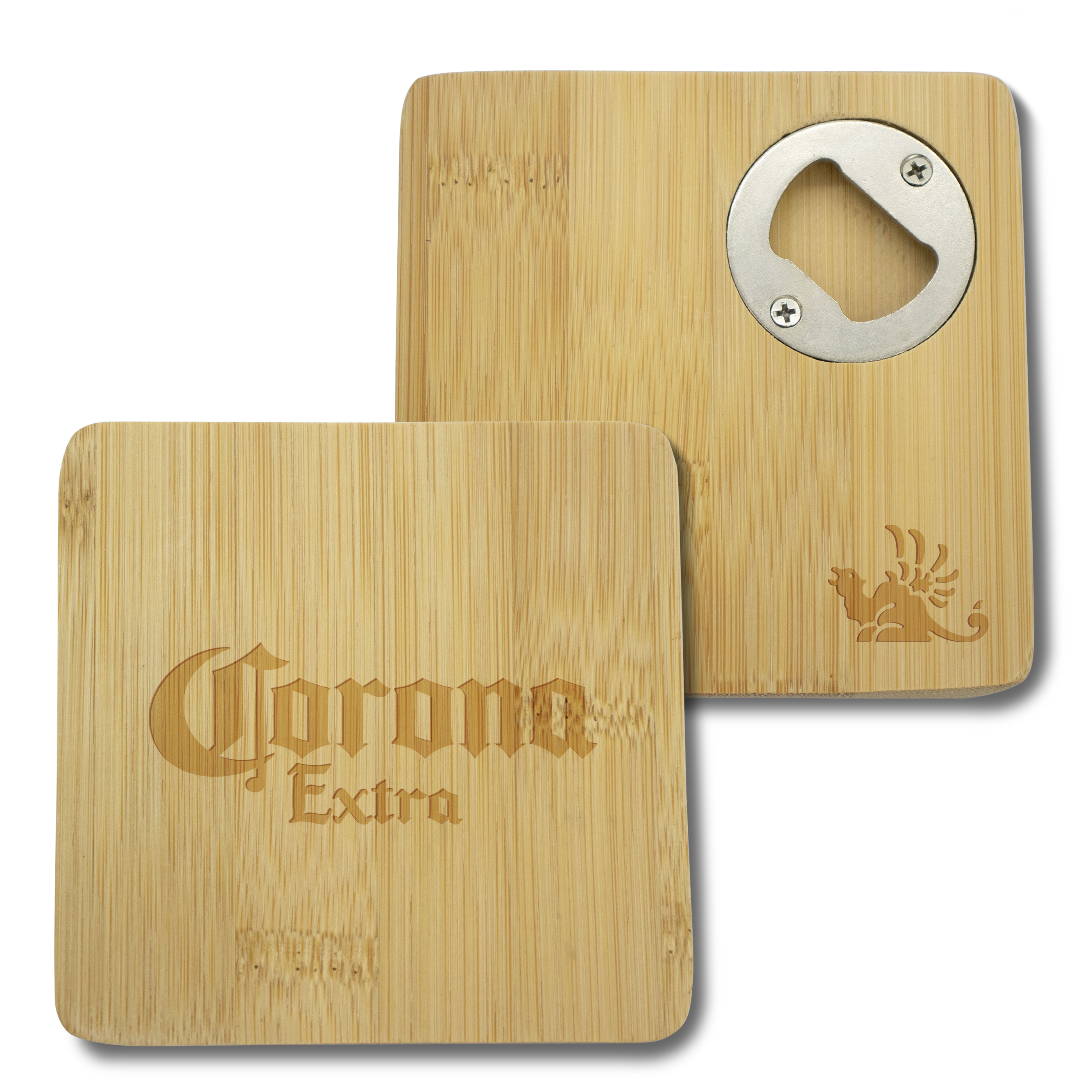 Bamboo Coaster with opener