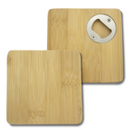 Bamboo Coaster with opener