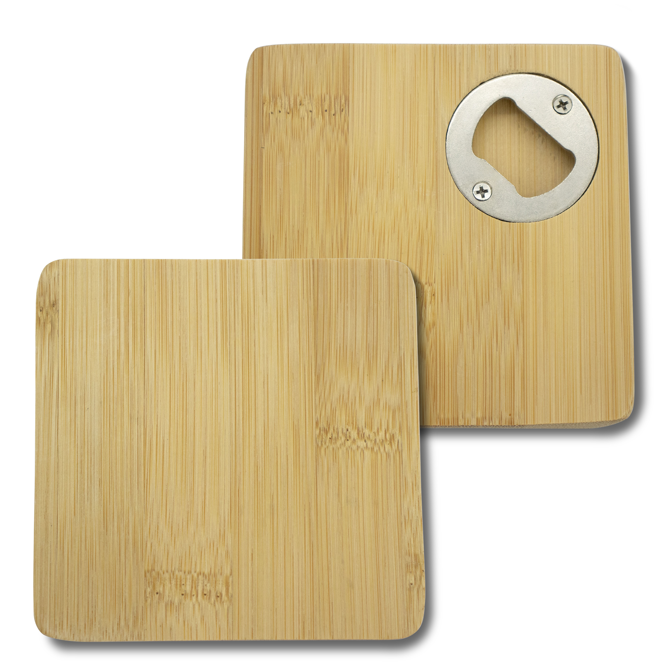 Bamboo Coaster with opener