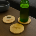 Bamboo Coaster with opener