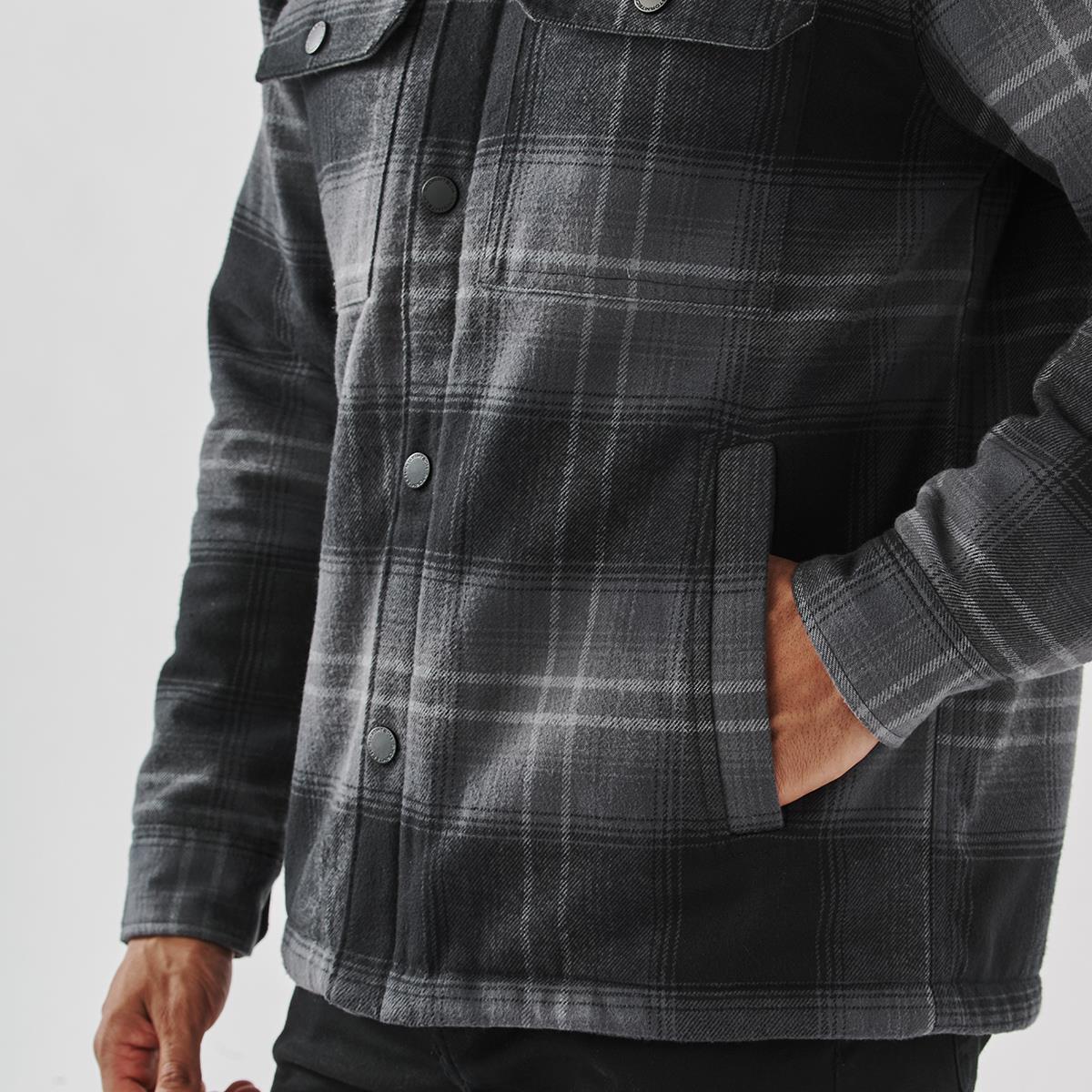 Men's Highland Sherpa Lined Plaid Jacket