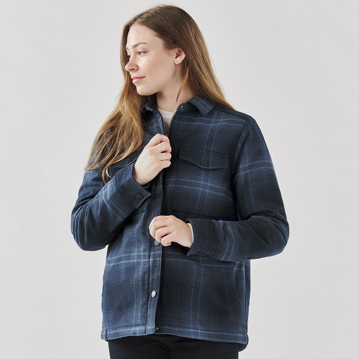 Women's Highland Sherpa Lined Plaid Jacket