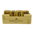 Bamboo block desktop calendar