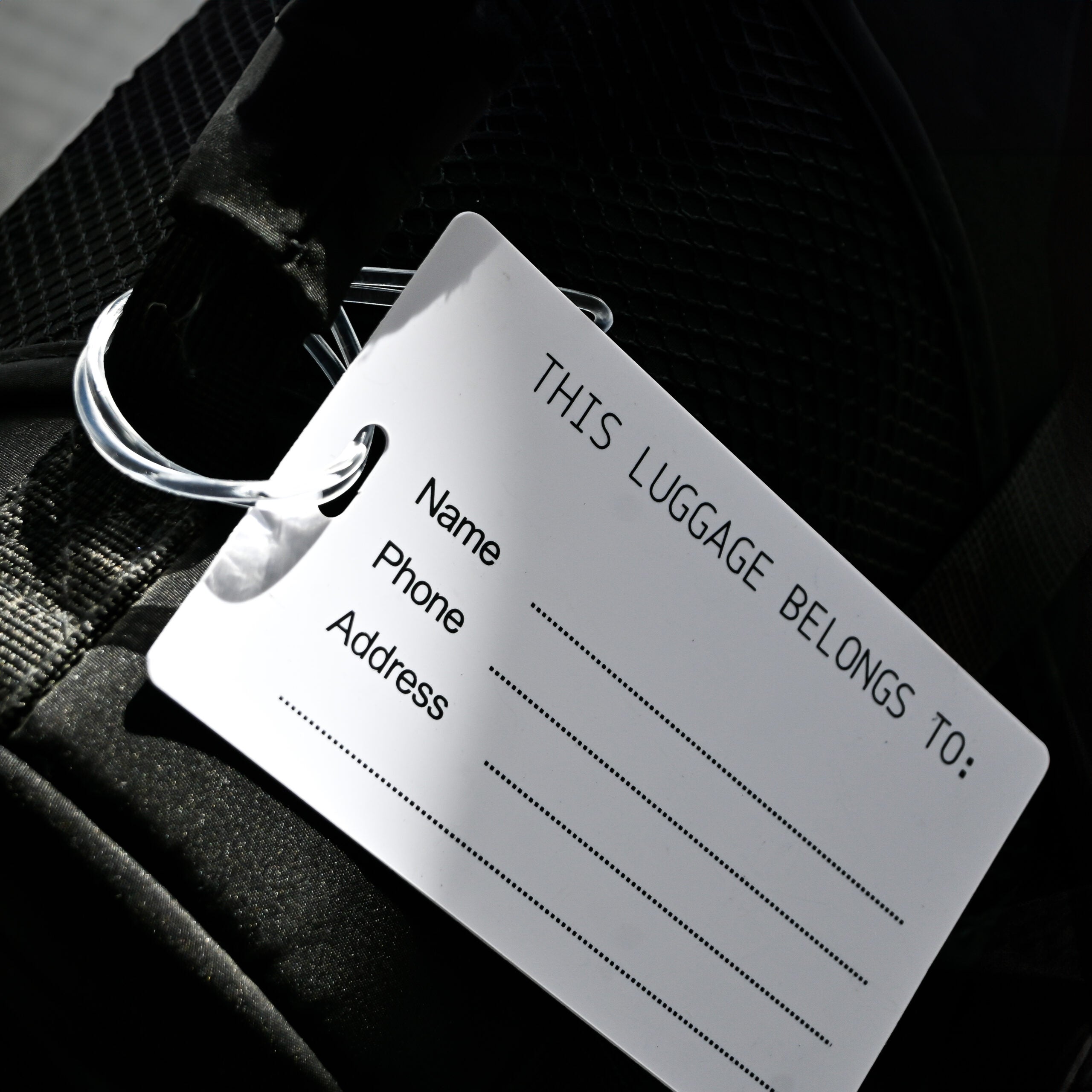 Imprinted Large Luggage Tag