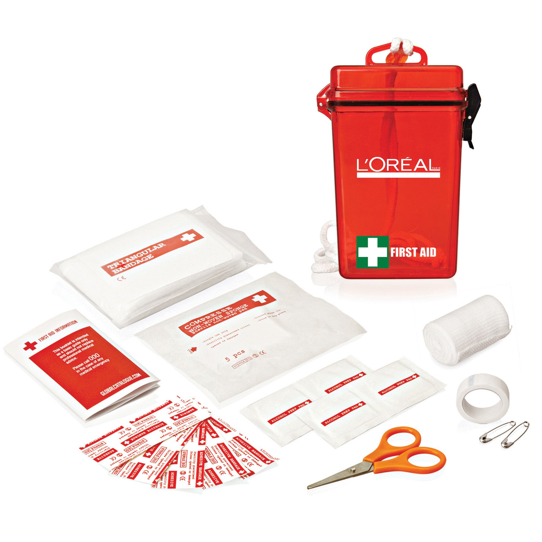 21PC Waterproof FirstAidKitRED