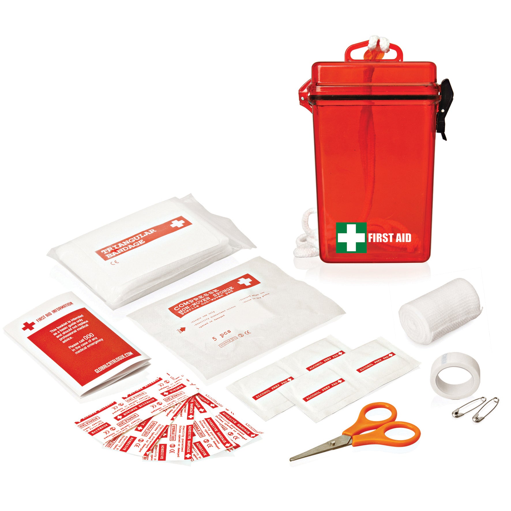 21PC Waterproof FirstAidKitRED