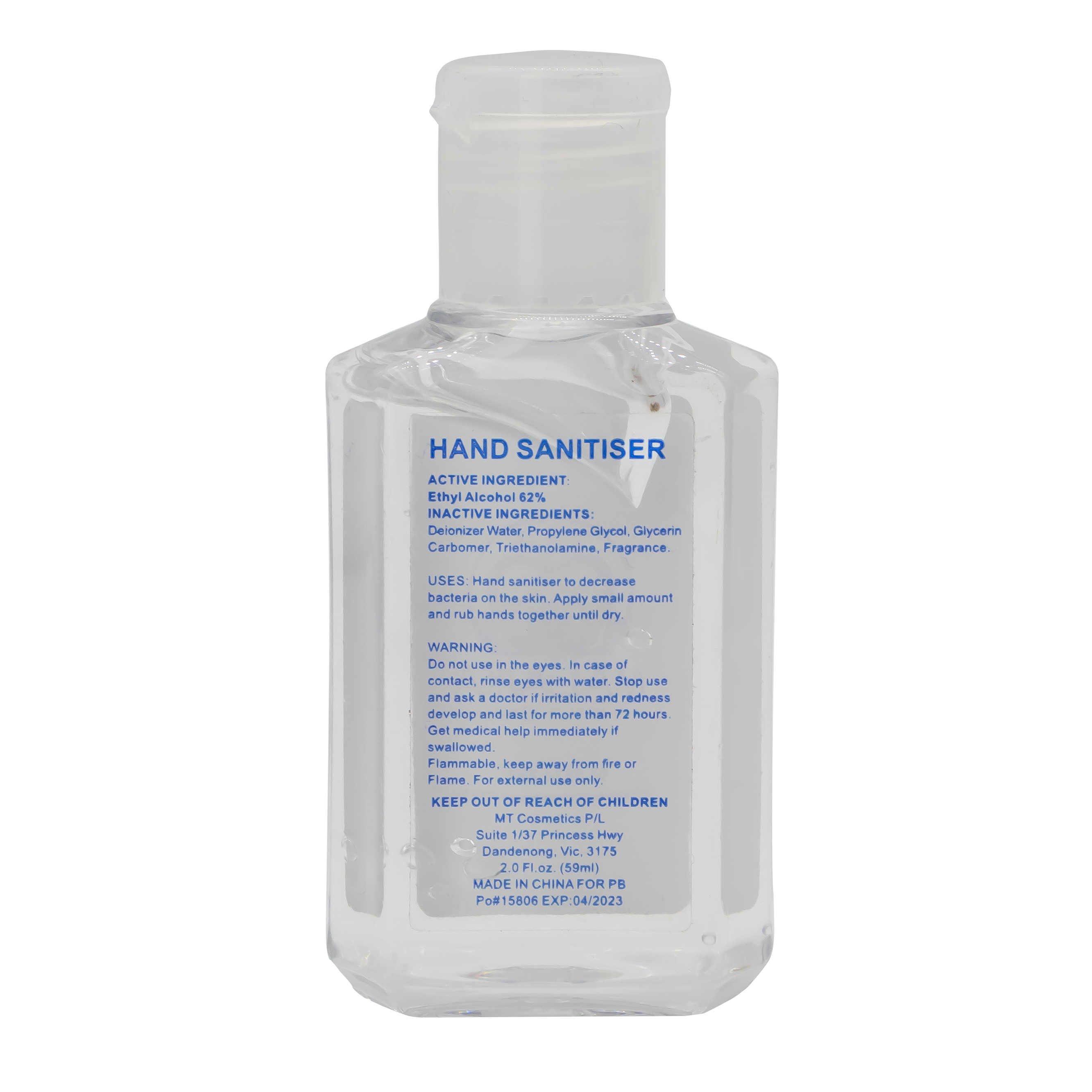 60ml Hand Sanitiser Gel