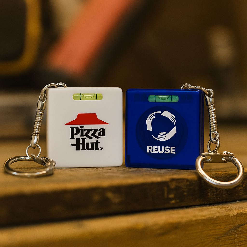 Tape Measure w/Level Key Chain