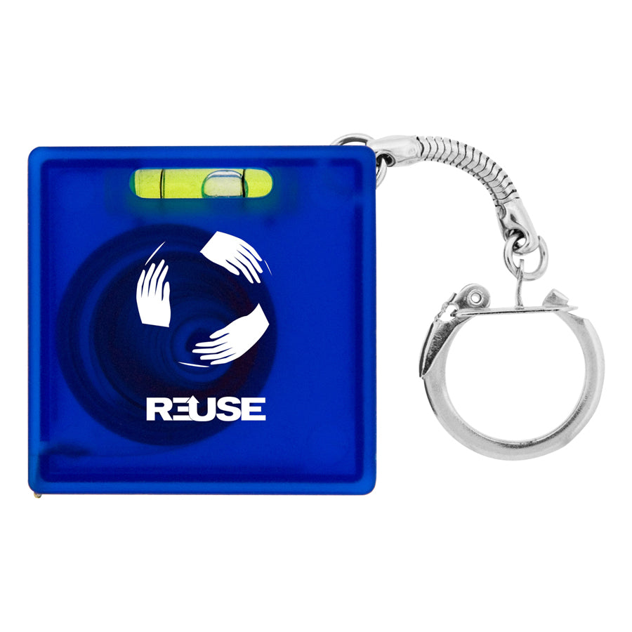 Tape Measure w/Level Key Chain