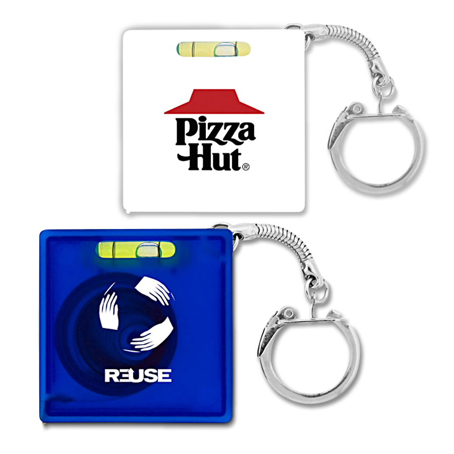 Tape Measure w/Level Key Chain