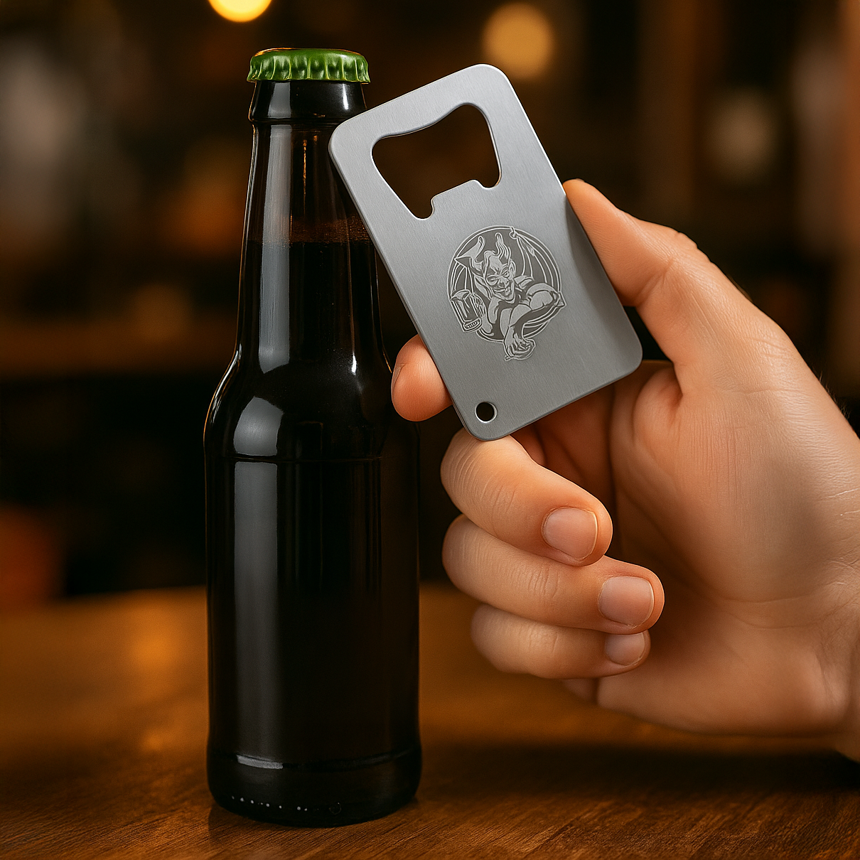 Stainless Credit Card Bottle O