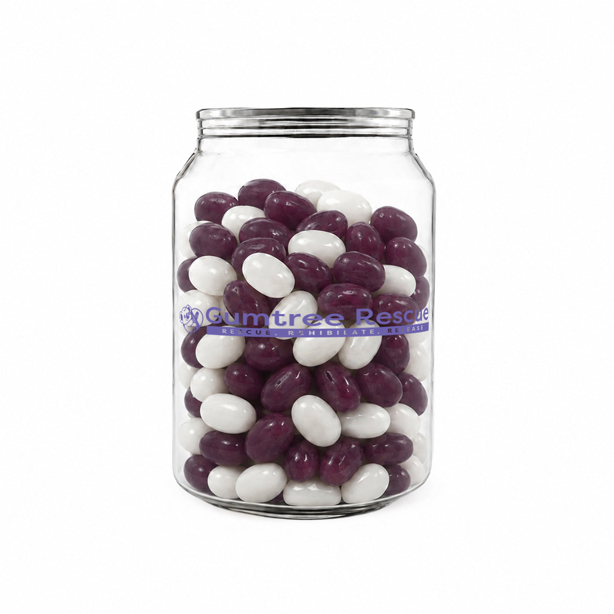 Corporate Colour Jelly Beans in Clear Can 210g