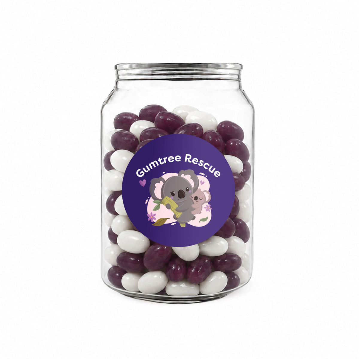 Corporate Colour Jelly Beans in Clear Can 210g