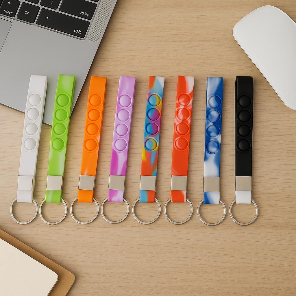 Popper Stress Reliever Key Cha